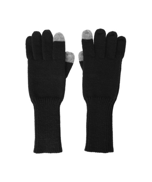 ALEXIA STAM（アリシアスタン）の「Knit Gloves /バイカラー手袋（手袋・レディース・ブラック/ブラウン/グレー・FREE）」の13枚目の写真