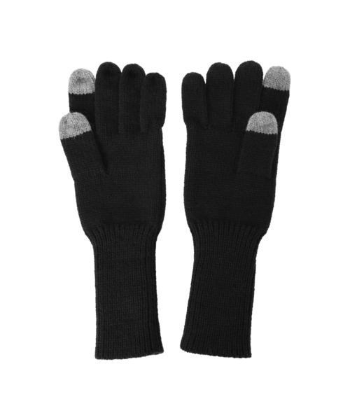 ALEXIA STAM（アリシアスタン）の「Knit Gloves /バイカラー手袋（手袋・レディース・ブラック/ブラウン/グレー・FREE）」の14枚目の写真