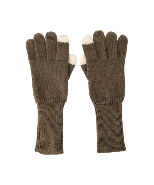ALEXIA STAM（アリシアスタン）の「Knit Gloves /バイカラー手袋（手袋・レディース・ブラック/ブラウン/グレー・FREE）」の21枚目の写真