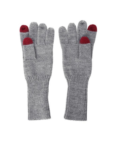 ALEXIA STAM（アリシアスタン）の「Knit Gloves /バイカラー手袋（手袋・レディース・ブラック/ブラウン/グレー・FREE）」の18枚目の写真