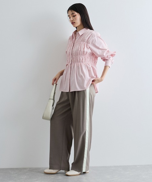 VIS（ビス）の「へリンボーンストレートラインパンツ（その他パンツ・レディース・グレー/ネイビー・M/S）」の11枚目の写真