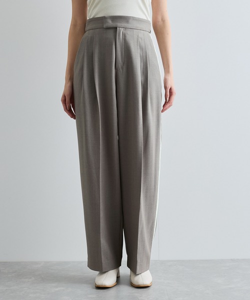 VIS（ビス）の「へリンボーンストレートラインパンツ（その他パンツ・レディース・グレー/ネイビー・M/S）」の12枚目の写真