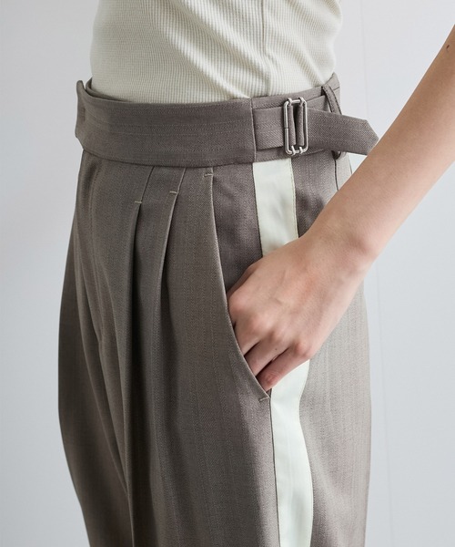 VIS（ビス）の「へリンボーンストレートラインパンツ（その他パンツ・レディース・グレー/ネイビー・M/S）」の16枚目の写真