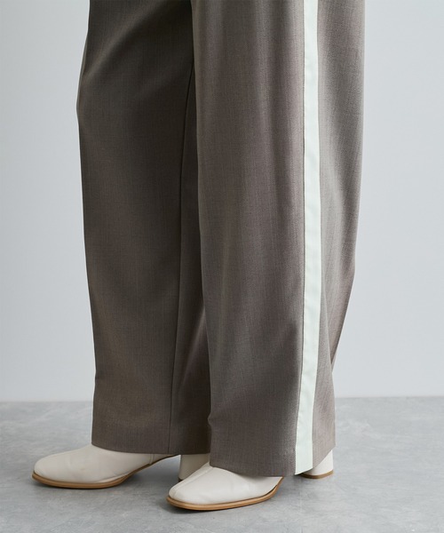 VIS（ビス）の「へリンボーンストレートラインパンツ（その他パンツ・レディース・グレー/ネイビー・M/S）」の17枚目の写真