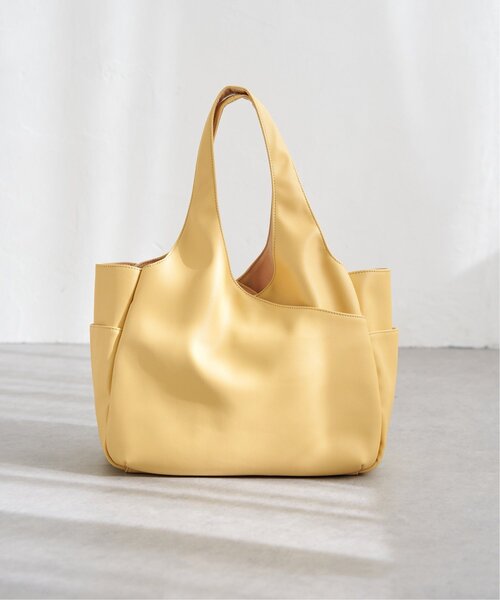 LBC（エルビーシー）の「フェイクレザークリテバッグ（トートバッグ・レディース・イエロー/ベージュ/ブラック/シルバー/ボルドー・FREE）」の9枚目の写真