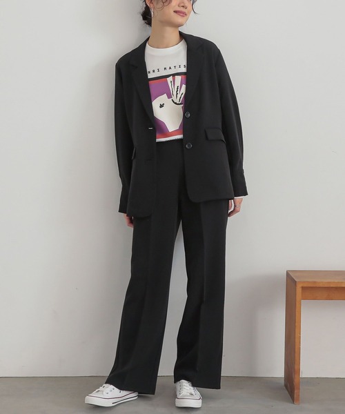 n'OrLABEL（ノアールレーベル）の「『2タックセミワイドパンツ』（スラックス・レディース・ブラック/グレー・2/1）」の14枚目の写真