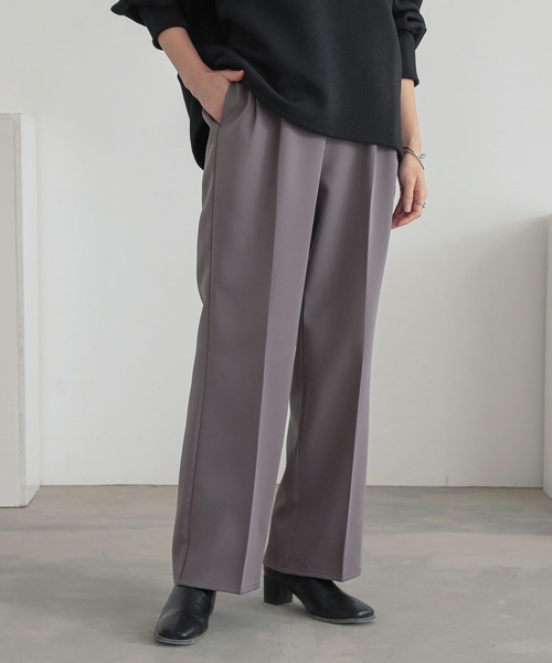 n'OrLABEL（ノアールレーベル）の「『2タックセミワイドパンツ』（スラックス・レディース・ブラック/グレー・2/1）」の17枚目の写真