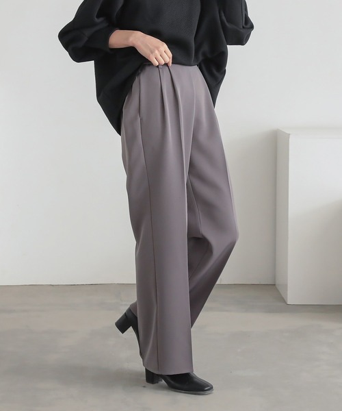 n'OrLABEL（ノアールレーベル）の「『2タックセミワイドパンツ』（スラックス・レディース・ブラック/グレー・2/1）」の18枚目の写真