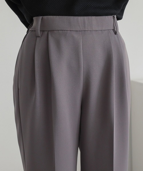 n'OrLABEL（ノアールレーベル）の「『2タックセミワイドパンツ』（スラックス・レディース・ブラック/グレー・2/1）」の20枚目の写真