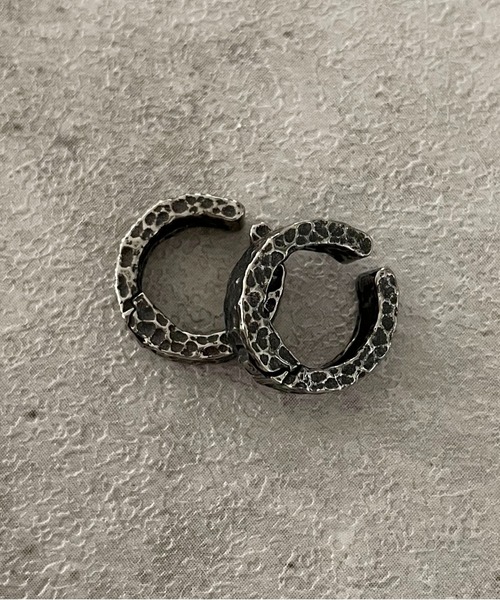 SPINNS（スピンズ）の「ヴィンテージライクシルバーフープイヤリング/アソートモチーフ（イヤリング・メンズ・E/D/C/F/A/B/G・ONESIZE）」の5枚目の写真