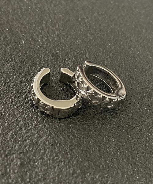 SPINNS（スピンズ）の「ヴィンテージライクシルバーフープイヤリング/アソートモチーフ（イヤリング・メンズ・E/D/C/F/A/B/G・ONESIZE）」の13枚目の写真