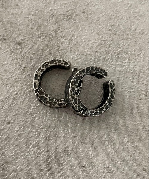 SPINNS（スピンズ）の「ヴィンテージライクシルバーフープイヤリング/アソートモチーフ（イヤリング・メンズ・E/D/C/F/A/B/G・ONESIZE）」の18枚目の写真