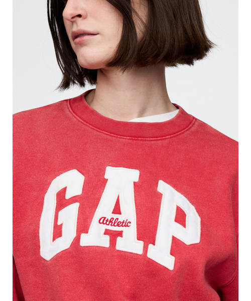 GAP(ギャップ)の「ヴィンテージソフト フレンチテリー Gapロゴ スウェット・トレーナー(スウェット・レディース・ネイビー/グレー/オフホワイト/ブルー/レッド・XS/M/L/XL/S/XXS)」の1枚目の写真