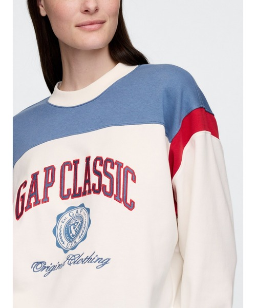 GAP(ギャップ)の「ヴィンテージソフト フレンチテリー Gapロゴ スウェット・トレーナー(スウェット・レディース・ネイビー/グレー/オフホワイト/ブルー/レッド・XS/M/L/XL/S/XXS)」の8枚目の写真