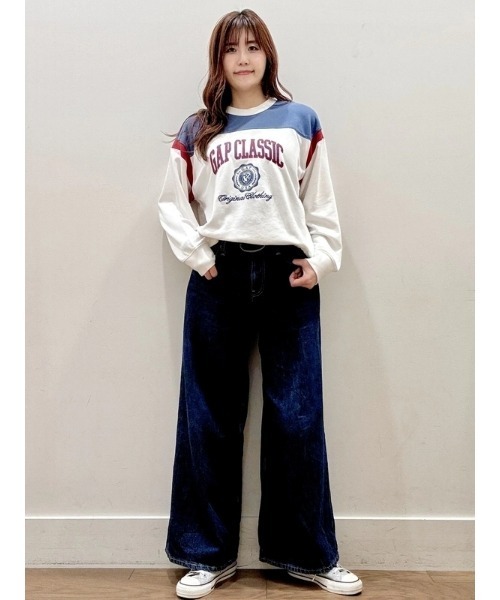 GAP(ギャップ)の「ヴィンテージソフト フレンチテリー Gapロゴ スウェット・トレーナー(スウェット・レディース・ネイビー/グレー/オフホワイト/ブルー/レッド・XS/M/L/XL/S/XXS)」の9枚目の写真