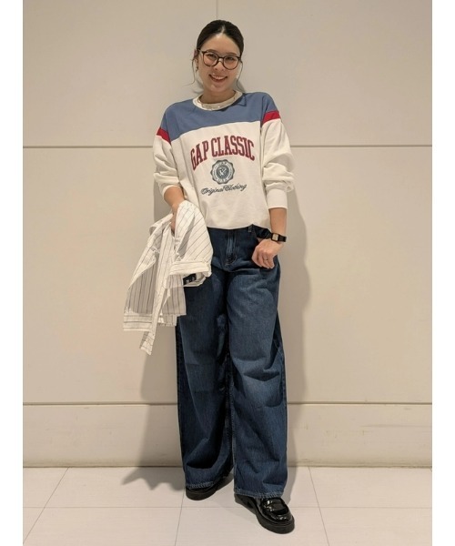 GAP(ギャップ)の「ヴィンテージソフト フレンチテリー Gapロゴ スウェット・トレーナー(スウェット・レディース・ネイビー/グレー/オフホワイト/ブルー/レッド・XS/M/L/XL/S/XXS)」の10枚目の写真