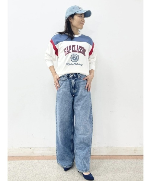 GAP(ギャップ)の「ヴィンテージソフト フレンチテリー Gapロゴ スウェット・トレーナー(スウェット・レディース・ネイビー/グレー/オフホワイト/ブルー/レッド・XS/M/L/XL/S/XXS)」の15枚目の写真