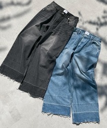 【完売品】camphorwood washedcutoffbaggydenim Camphor wood（カンファーウッド）の「washed cut off baggy