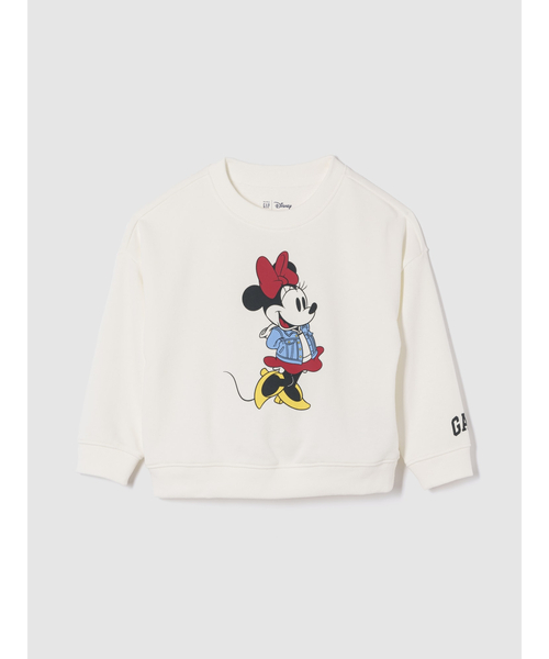 GAP(ギャップ)の「ディズニー ミニーマウス スウェット・トレーナー (幼児)(スウェット・キッズ・オフホワイト・80cm/90cm/95cm/105cm/70cm/110cm/100cm)」の1枚目の写真