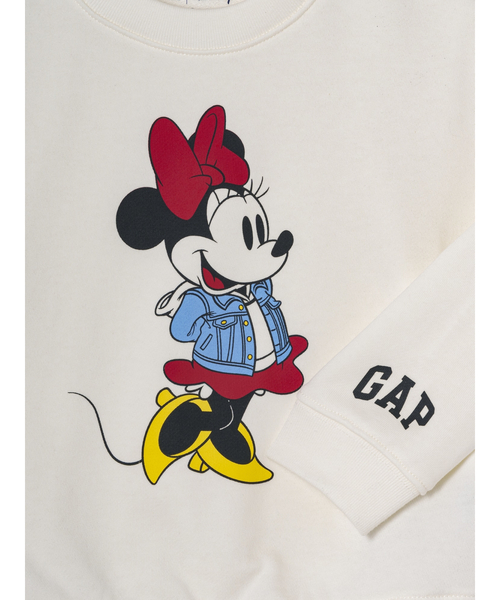 GAP(ギャップ)の「ディズニー ミニーマウス スウェット・トレーナー (幼児)(スウェット・キッズ・オフホワイト・80cm/90cm/95cm/105cm/70cm/110cm/100cm)」の3枚目の写真