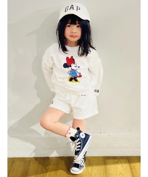 GAP（ギャップ）の「ディズニー ミニーマウス スウェット・トレーナー (幼児)（スウェット・キッズ・オフホワイト・80ｃｍ/90cm/95cm/105cm/70cm/110cm/100cm）」の7枚目の写真