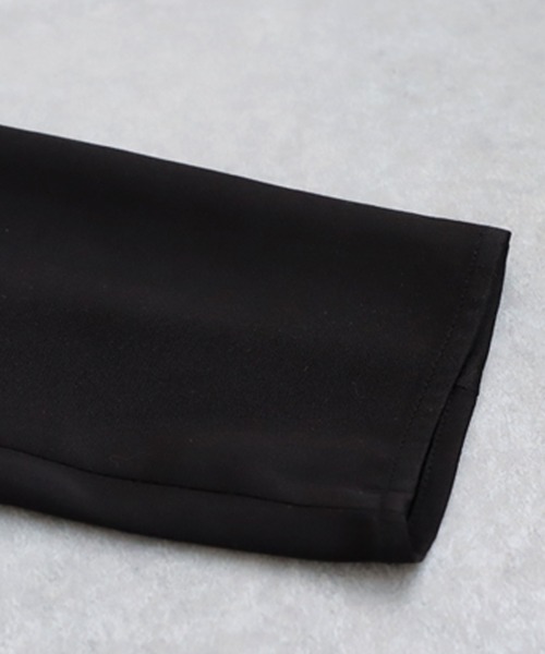 antiqua（アンティカ）の「プリーツアシメジャケット（テーラードジャケット・レディース・ブラック・ONESIZE）」の16枚目の写真