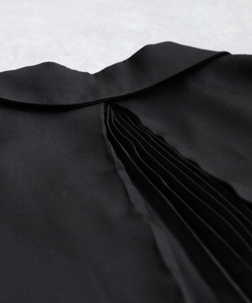 antiqua（アンティカ）の「プリーツアシメジャケット（テーラードジャケット・レディース・ブラック・ONESIZE）」の18枚目の写真