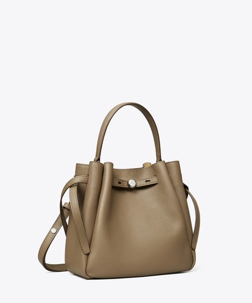 【Tory Burch】ロミー バケットバッグ Light Granite ☆TORY BURCH☆ROMY BUCKET BAG☆light granite 166982-021