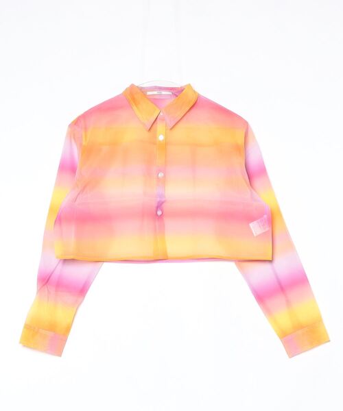 atmos pink グラデーション ショートシャツ (ORANGE)