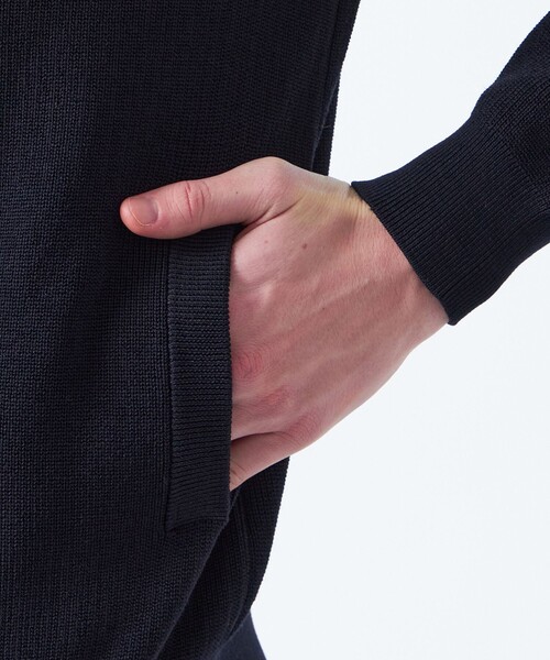 MACKINTOSH PHILOSOPHY(マッキントッシュ フィロソフィー)の「片畦プレーティング ジップアップニット(カーディガン/ボレロ・メンズ・ダークネイビー/ベージュ系その他/オレンジ系その他2/ブルー系その他3・38/40/42)」の6枚目の写真