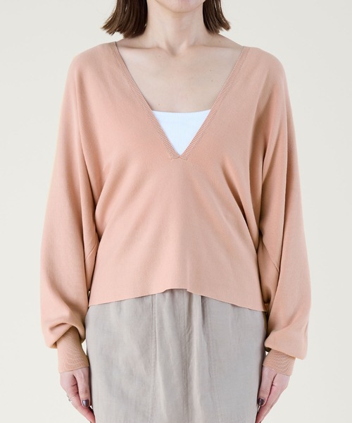 セール】【marmors】deep v/neck pullover（ニット/セーター
