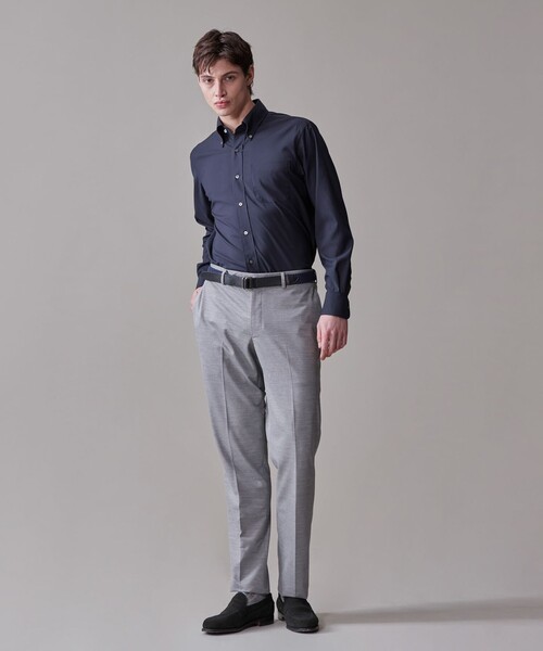 J.PRESS（ジェイプレス）の「【ストレッチ / 洗える / 吸水速乾/ 接触冷感】【J.PRESS-POOL WOOL】ジャージーセットアップ スラックス_25年モデル（その他パンツ・メンズ・ネイビー系/ライトグレー系・78/86/90/82/94/74）」の3枚目の写真