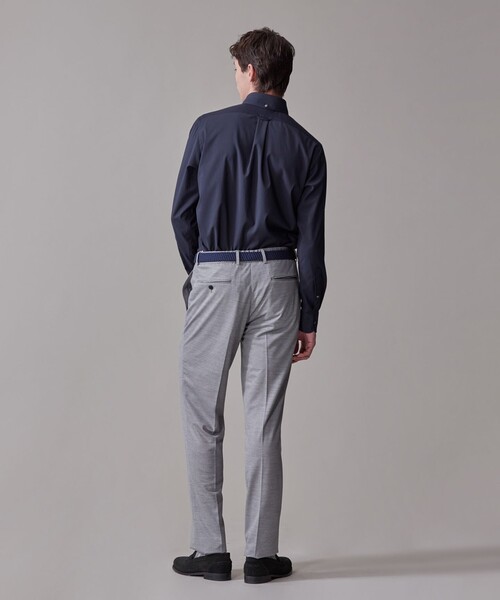 J.PRESS（ジェイプレス）の「【ストレッチ / 洗える / 吸水速乾/ 接触冷感】【J.PRESS-POOL WOOL】ジャージーセットアップ スラックス_25年モデル（その他パンツ・メンズ・ネイビー系/ライトグレー系・78/86/90/82/94/74）」の4枚目の写真