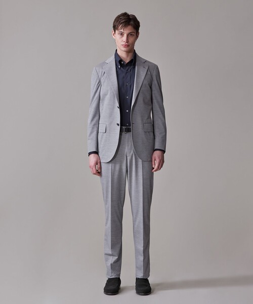 J.PRESS（ジェイプレス）の「【ストレッチ / 洗える / 吸水速乾/ 接触冷感】【J.PRESS-POOL WOOL】ジャージーセットアップ スラックス_25年モデル（その他パンツ・メンズ・ネイビー系/ライトグレー系・78/86/90/82/94/74）」の5枚目の写真