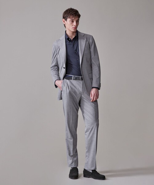 J.PRESS（ジェイプレス）の「【ストレッチ / 洗える / 吸水速乾/ 接触冷感】【J.PRESS-POOL WOOL】ジャージーセットアップ スラックス_25年モデル（その他パンツ・メンズ・ネイビー系/ライトグレー系・78/86/90/82/94/74）」の6枚目の写真