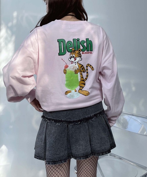 AS KNOW AS plus（アズノゥアズプラス）の「●ワンポイントロゴ刺繍 フォト＆アニマル ビッグサイズロンT（Tシャツ/カットソー・レディース・ライトピンク/スミクロ/オフホワイト・FREE）」の13枚目の写真