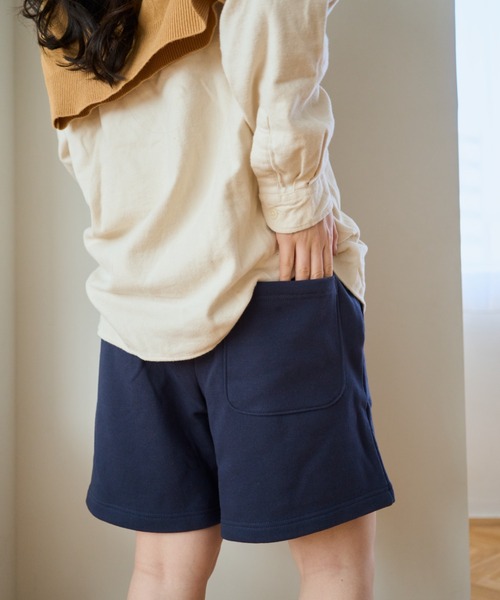 common gull products.（コモンガルプロダクツ）の「NO.9011☆gull sweat half pants（その他パンツ・レディース・ネイビー/ブラック系/アイボリー/杢グレー・MEDIUM/LARGE）」の6枚目の写真