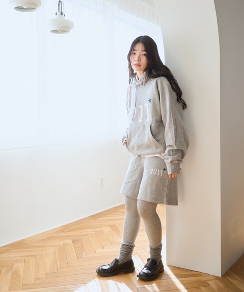 common gull products.（コモンガルプロダクツ）の「NO.9011☆gull sweat half pants（その他パンツ・レディース・ネイビー/ブラック系/アイボリー/杢グレー・MEDIUM/LARGE）」の8枚目の写真