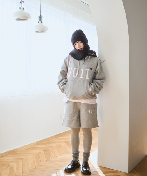 common gull products.（コモンガルプロダクツ）の「NO.9011☆gull sweat half pants（その他パンツ・レディース・ネイビー/ブラック系/アイボリー/杢グレー・MEDIUM/LARGE）」の9枚目の写真