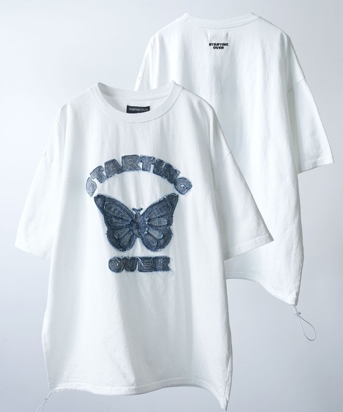 Starting Over(スターティングオーバー)の「【Starting Over/スターティングオーバー】various logo designs T-shirt / デザインパッチ バックプリント刺繍 半袖 Tシャツ ピグメントTシャツ(Tシャツ/カットソー・メンズ・ホワイト系その他/ブラック/ホワイト/ブラック系その他/ブラック系その他2/ホワイト系その他2/ブラック系3/ブラック系2/ブラック系1/ホワイト系その他7/ブラック系その他6/ホワイト系/ホワイト系1/ネイビー/ピンク/ブルー系その他/ホワイト系その他3/ブラック系その他5/ブルー系その他2/ホワイト系その他5/ホワイト系その他6/ブラック系/ブラック系その他3/ホワイト系その他4/ブラック系その他4/ブラック系その他7・M/L)」の5枚目の写真