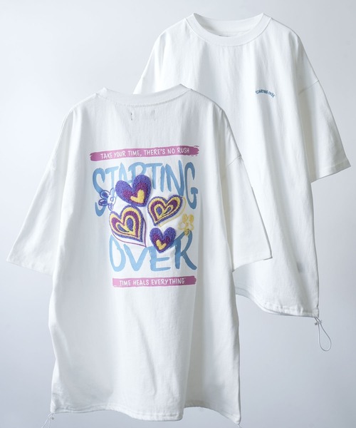 Starting Over(スターティングオーバー)の「【Starting Over/スターティングオーバー】various logo designs T-shirt / デザインパッチ バックプリント刺繍 半袖 Tシャツ ピグメントTシャツ(Tシャツ/カットソー・メンズ・ホワイト系その他/ブラック/ホワイト/ブラック系その他/ブラック系その他2/ホワイト系その他2/ブラック系3/ブラック系2/ブラック系1/ホワイト系その他7/ブラック系その他6/ホワイト系/ホワイト系1/ネイビー/ピンク/ブルー系その他/ホワイト系その他3/ブラック系その他5/ブルー系その他2/ホワイト系その他5/ホワイト系その他6/ブラック系/ブラック系その他3/ホワイト系その他4/ブラック系その他4/ブラック系その他7・M/L)」の7枚目の写真