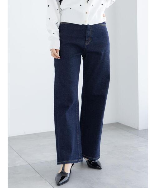 Te chichi（テチチ）の「ワイドシルエットデニムパンツ（その他パンツ・レディース・ネイビー/ブルー・S/M）」の2枚目の写真