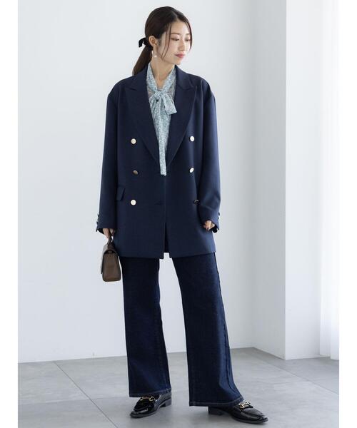 Te chichi（テチチ）の「ワイドシルエットデニムパンツ（その他パンツ・レディース・ネイビー/ブルー・S/M）」の3枚目の写真