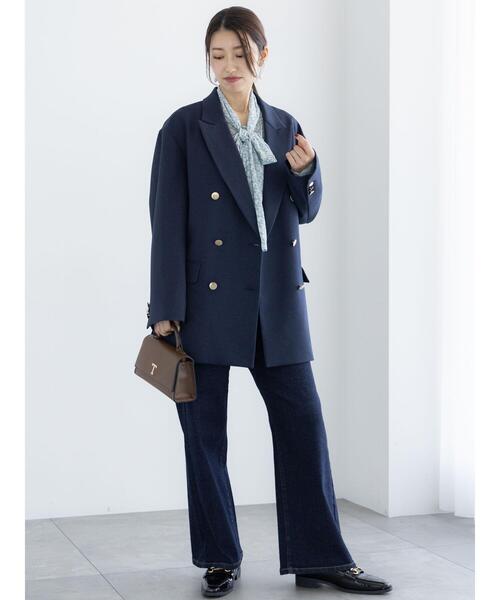 Te chichi（テチチ）の「ワイドシルエットデニムパンツ（その他パンツ・レディース・ネイビー/ブルー・S/M）」の4枚目の写真