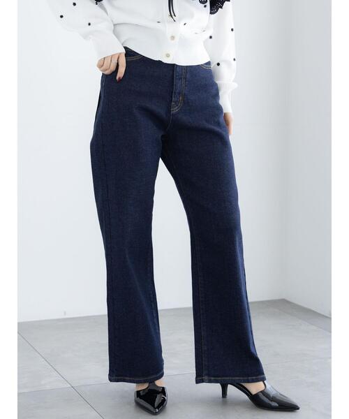 Te chichi（テチチ）の「ワイドシルエットデニムパンツ（その他パンツ・レディース・ネイビー/ブルー・S/M）」の7枚目の写真
