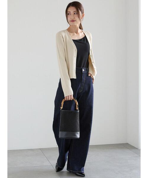 Te chichi（テチチ）の「ワイドシルエットデニムパンツ（その他パンツ・レディース・ネイビー/ブルー・S/M）」の8枚目の写真