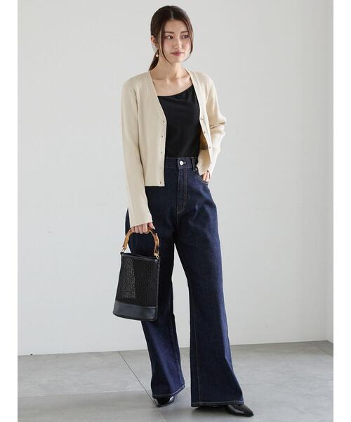 Te chichi（テチチ）の「ワイドシルエットデニムパンツ（その他パンツ・レディース・ネイビー/ブルー・S/M）」の9枚目の写真