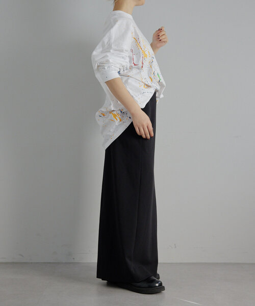 ear PAPILLONNER（イアパピヨネ）の「《セットアップ着用可》カットジョーゼットスカート【SUM1 STYLE】（スカート・レディース・モカ/ブラック・FREE）」の22枚目の写真