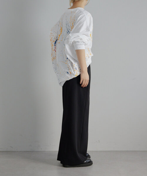 ear PAPILLONNER（イアパピヨネ）の「《セットアップ着用可》カットジョーゼットスカート【SUM1 STYLE】（スカート・レディース・モカ/ブラック・FREE）」の21枚目の写真