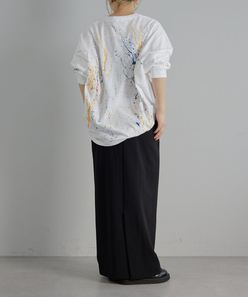 ear PAPILLONNER（イアパピヨネ）の「《セットアップ着用可》カットジョーゼットスカート【SUM1 STYLE】（スカート・レディース・モカ/ブラック・FREE）」の20枚目の写真